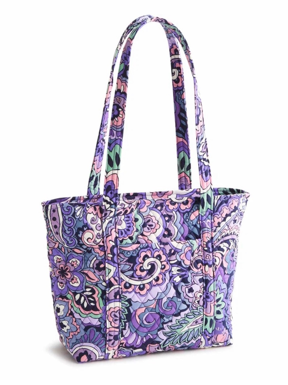 Vera Bradley Small Vera Tote Floral Swirls